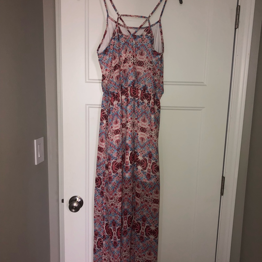 Pink Rose Maxi Dress